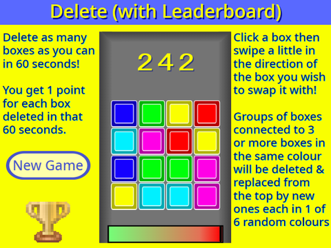 Play Delete With Leaderboard